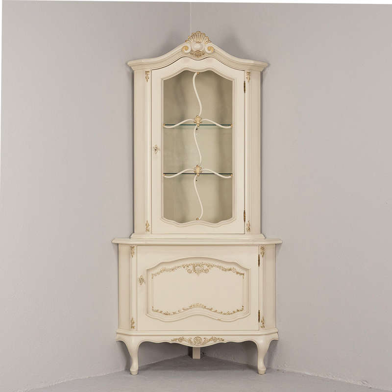 French corner Display Cabinet