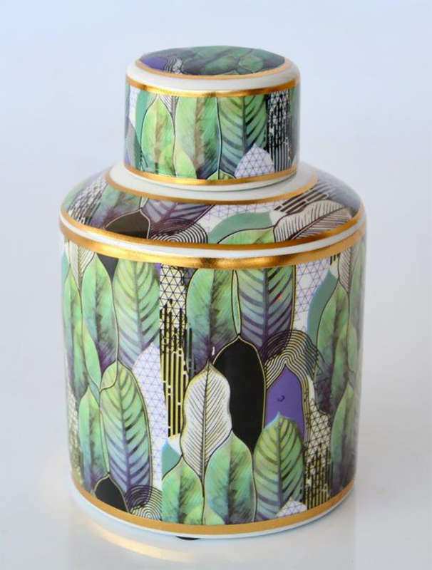 Leaves Ginger Jar