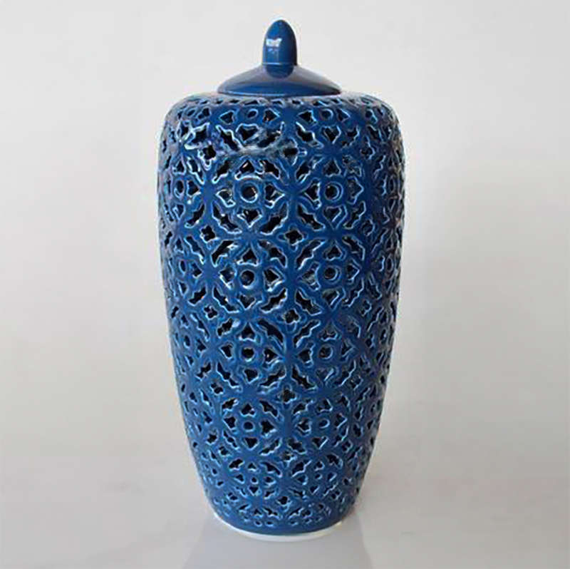 Navy Coutout Jar