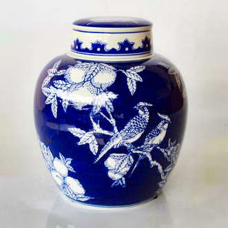 Birds Ginger Jar