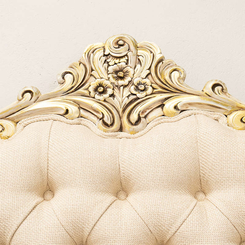 Decorative Headboard and Pedestals