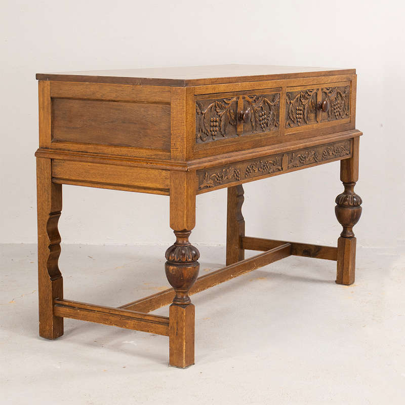 Oak carved Server