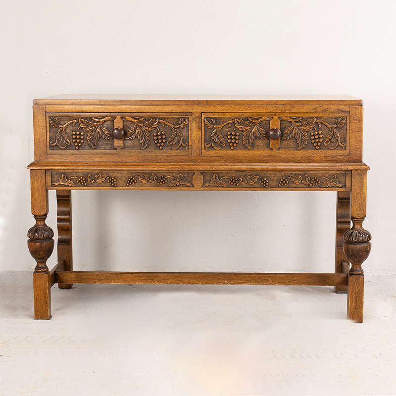 Oak carved Server