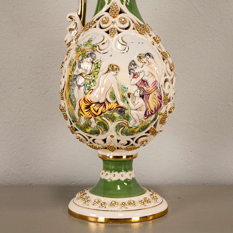 Capodimonte Green Jug