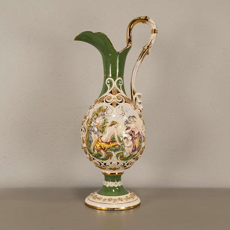 Capodimonte Green Jug