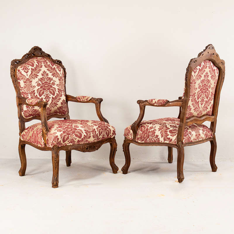 French Style Carved Chairs