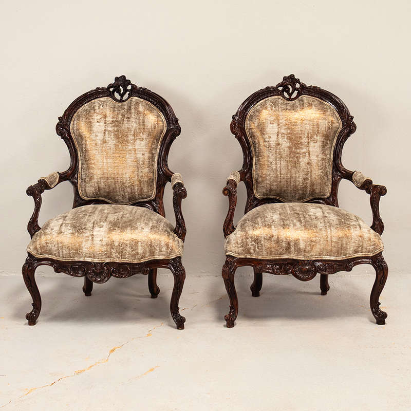 Rococo Style Armchairs