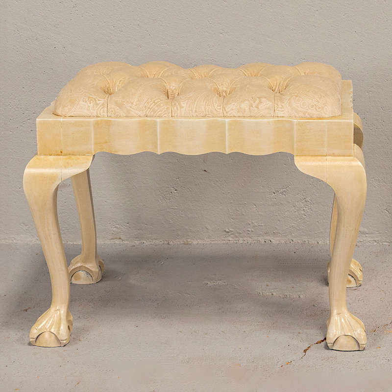 Dressing Table Stool Ivory