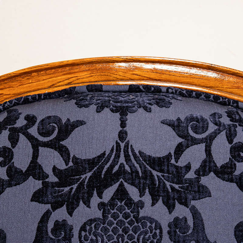 French Carved Chair with Footstool