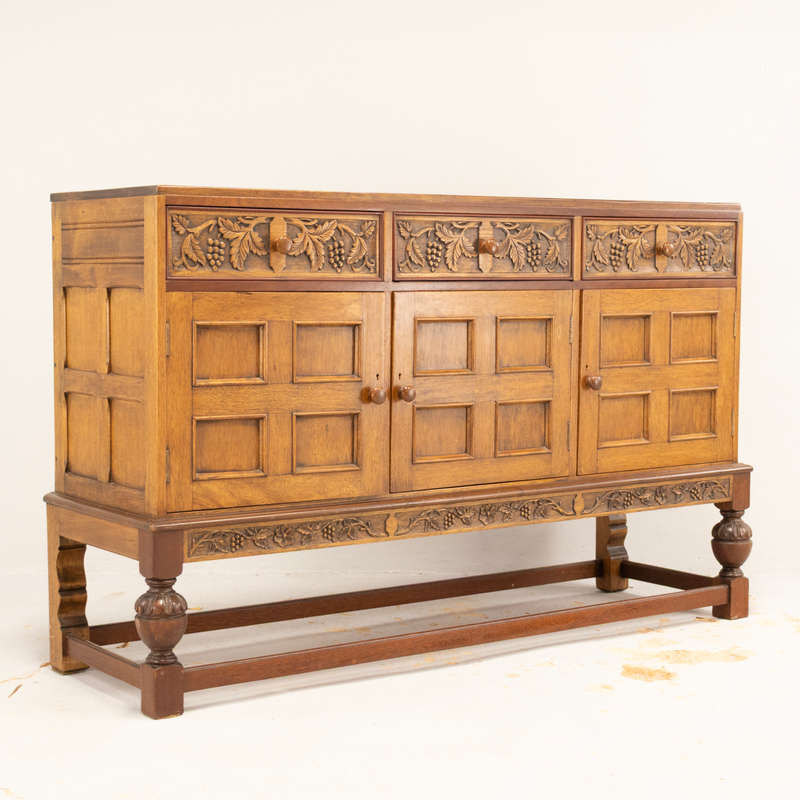 Oak Carved Sideboard