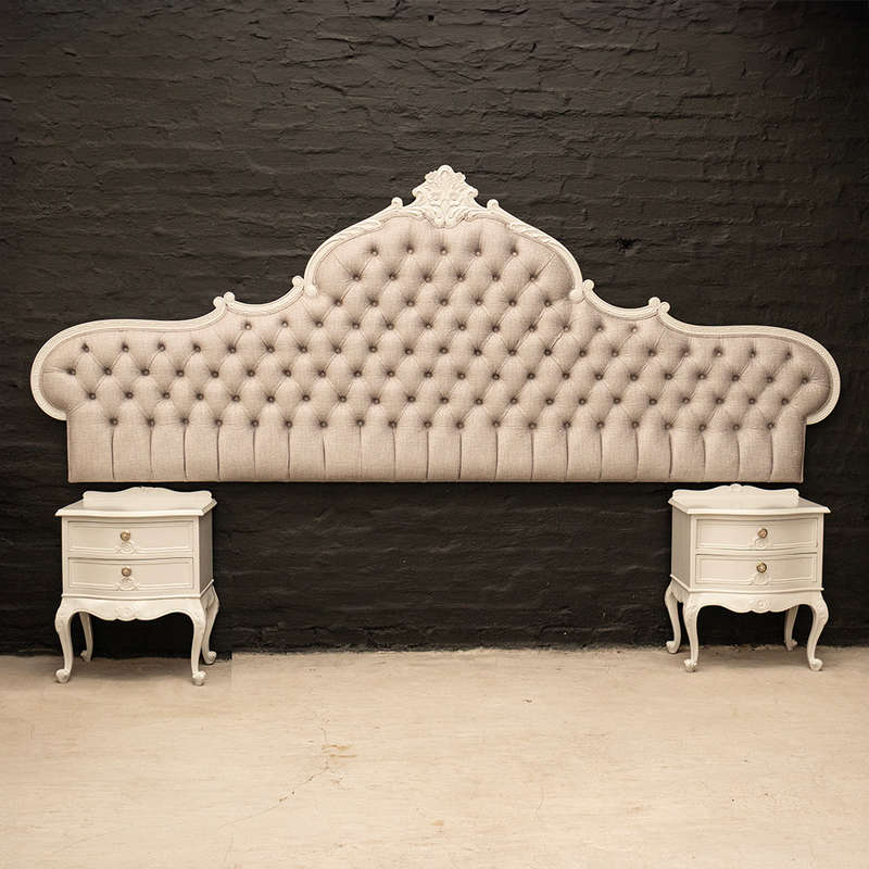 French style Headboard and Pedestals