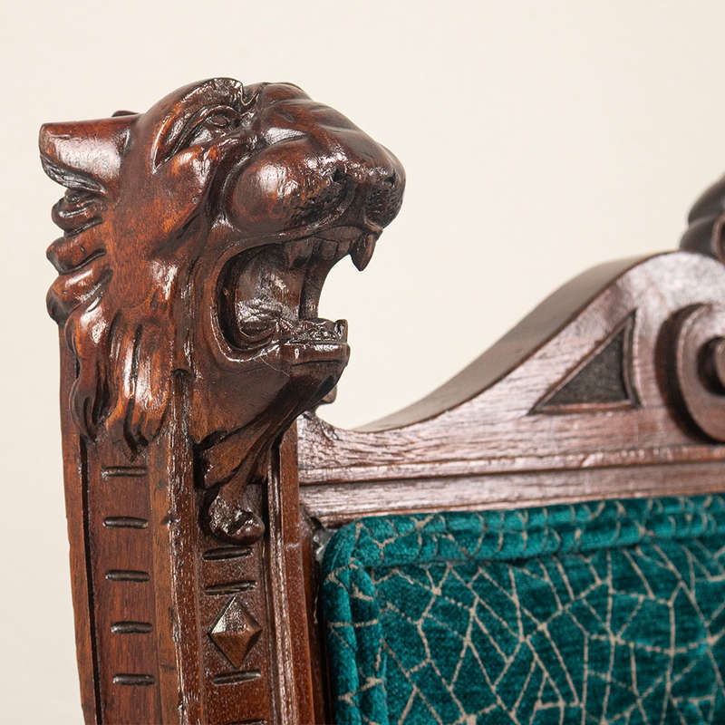 Renaissance Dagobert Curule Arm Chairs