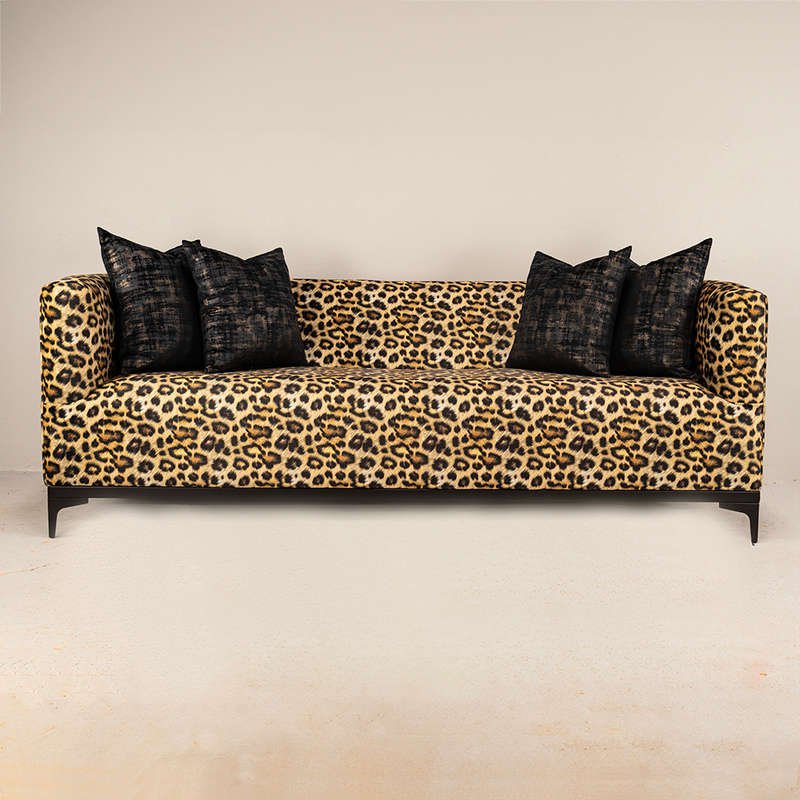 Leopard Panel Sofa