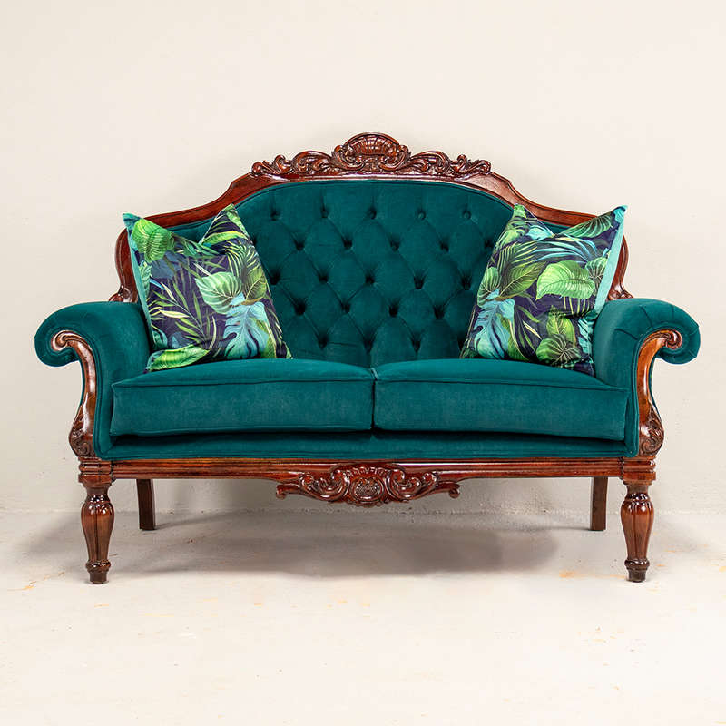 Victorian Sofa Teal