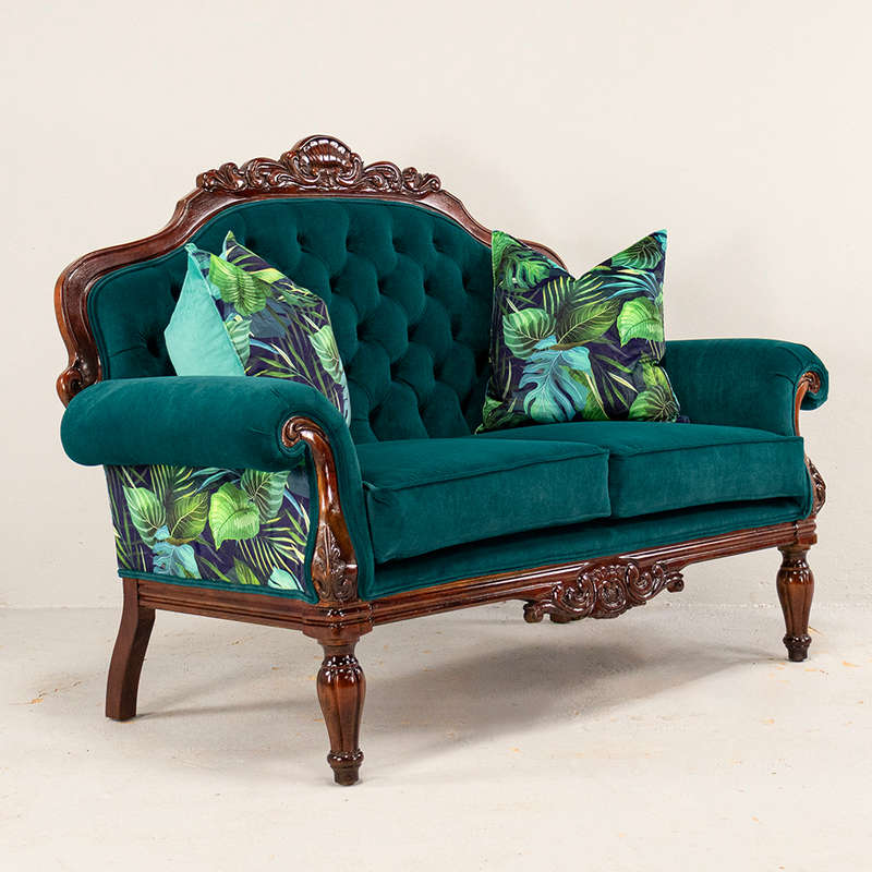 Victorian Sofa Teal