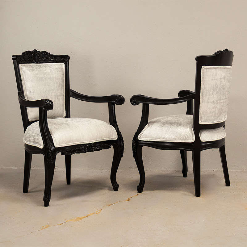 Rococo Revival style Armchairs