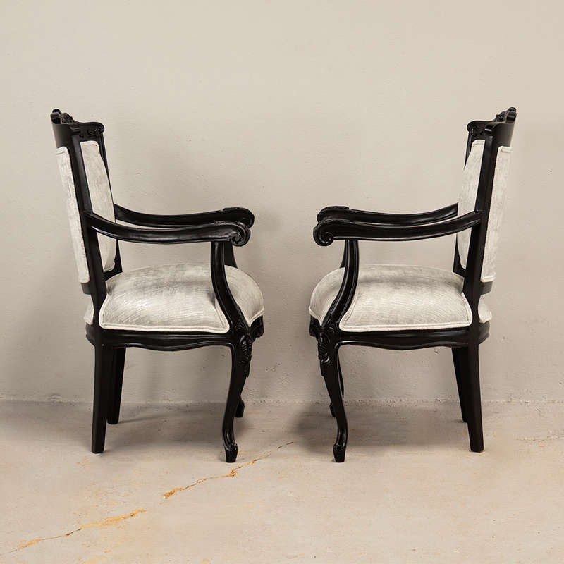 Rococo Revival style Armchairs