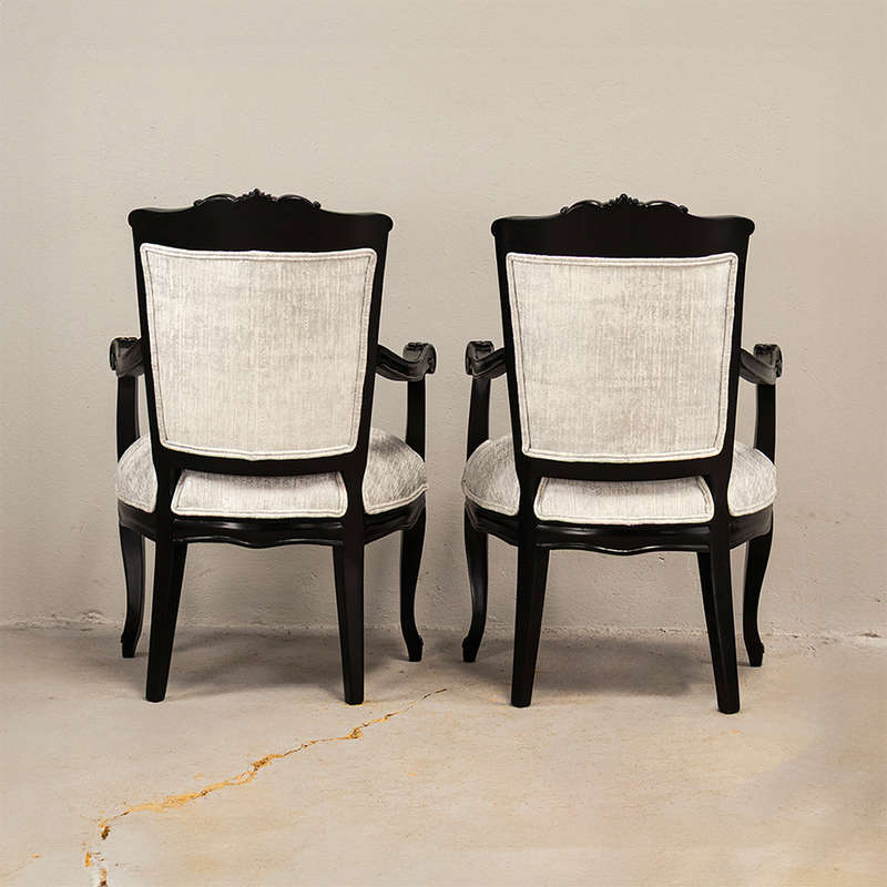 Rococo Revival style Armchairs