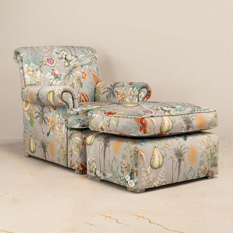 Armchair with Ottoman