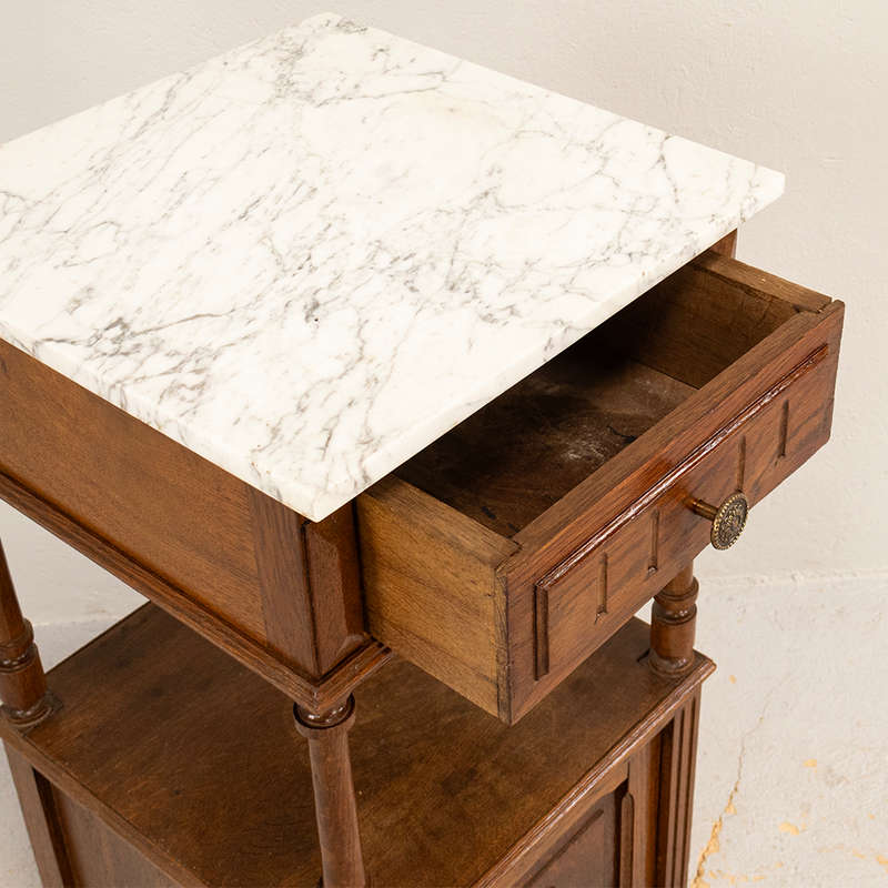 Marble Top Pedestal