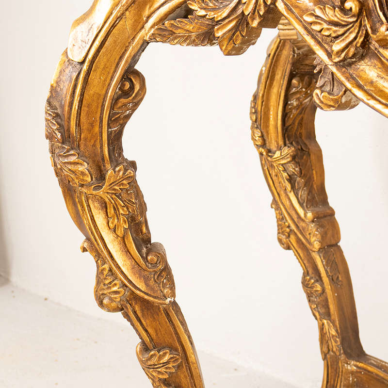 French Marble Top Console