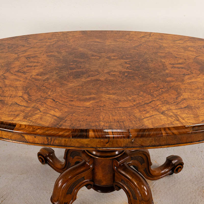Burr Walnut Centre Table