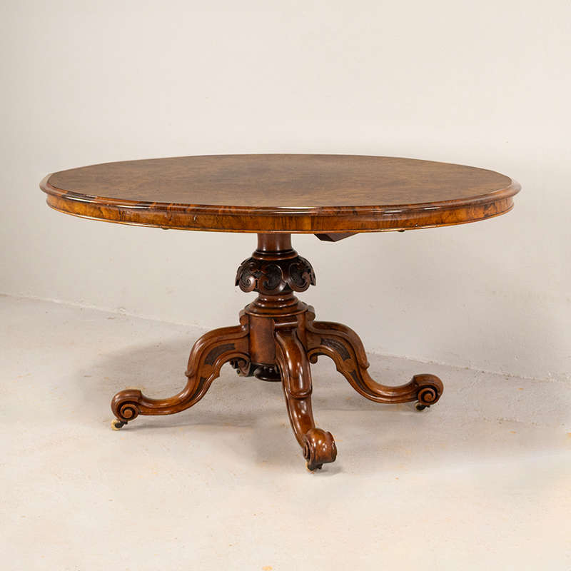 Burr Walnut Centre Table