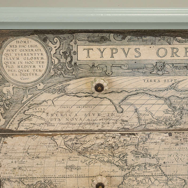 World Map Chest of Drawers