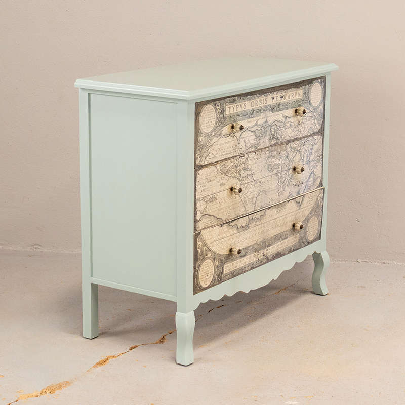 World Map Chest of Drawers
