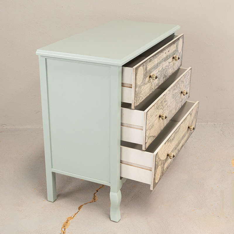 World Map Chest of Drawers