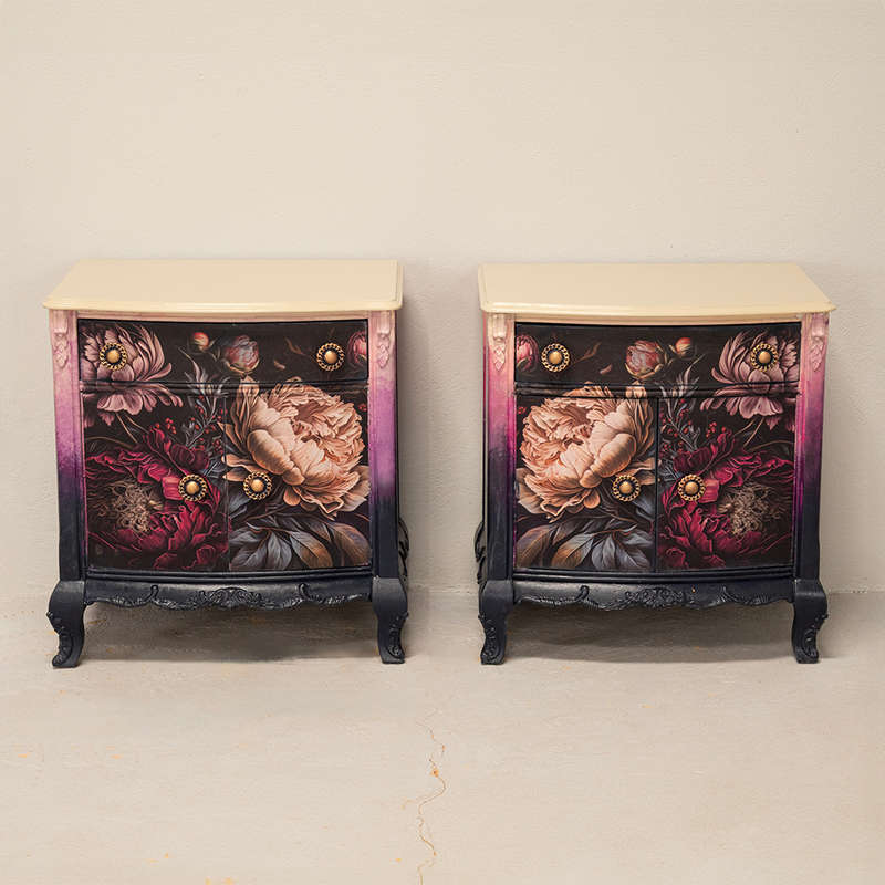 Art in Bloom Pedestals and Headboard