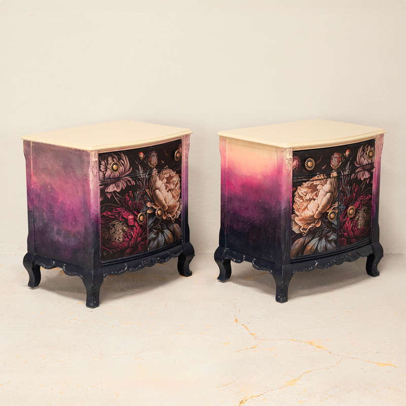 Art in Bloom Pedestals and Headboard