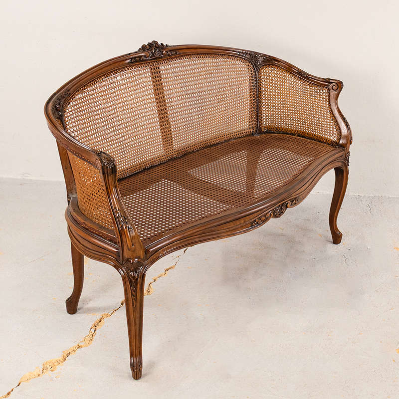 Louis XV Style Basket Sofa
