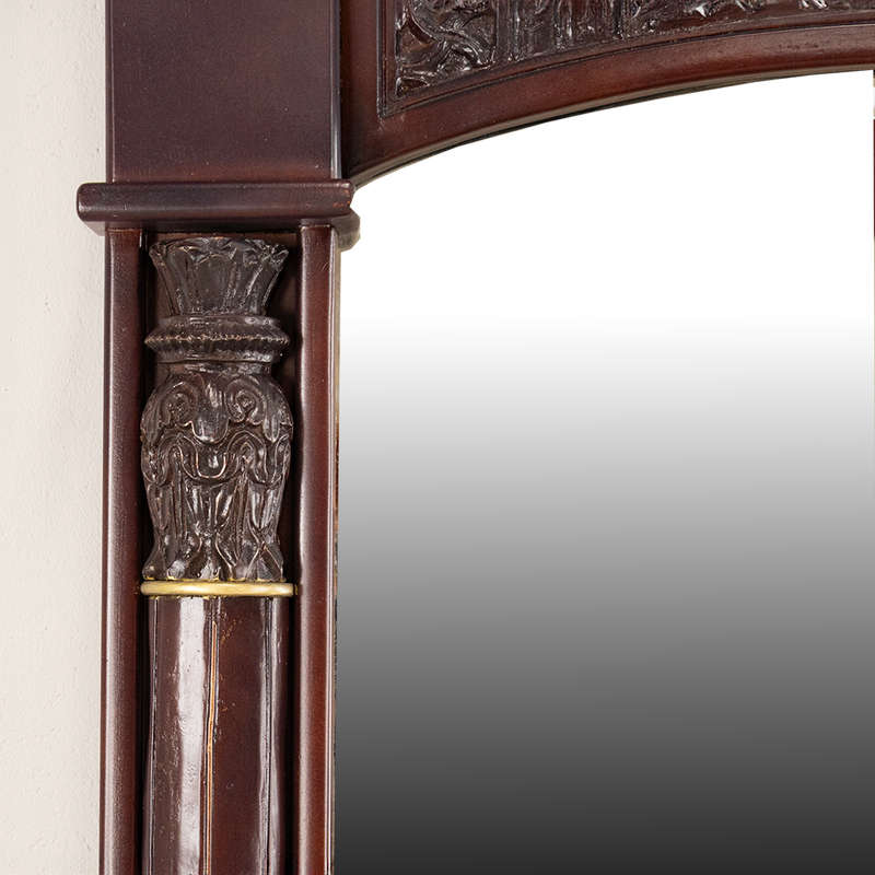 Regal Style Overmantel Mirror