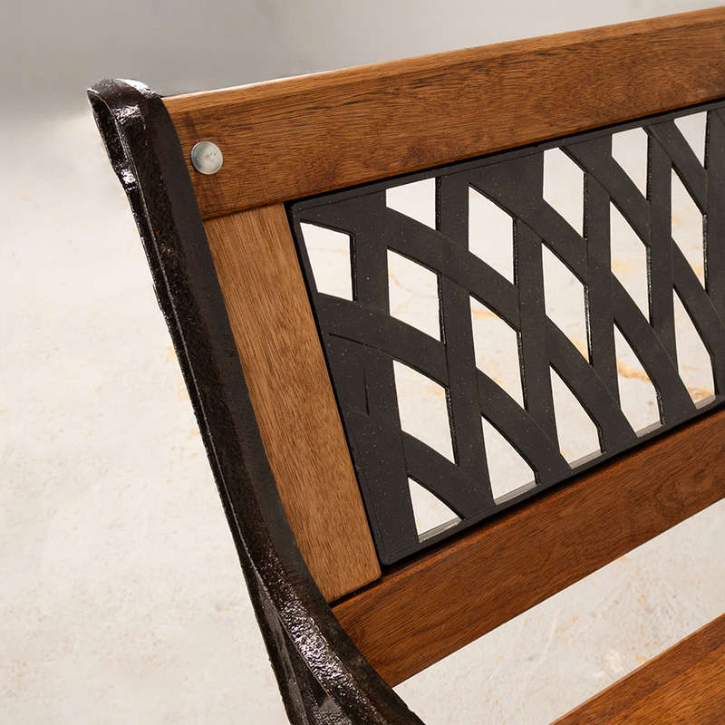 Garden Bench Trellis Back