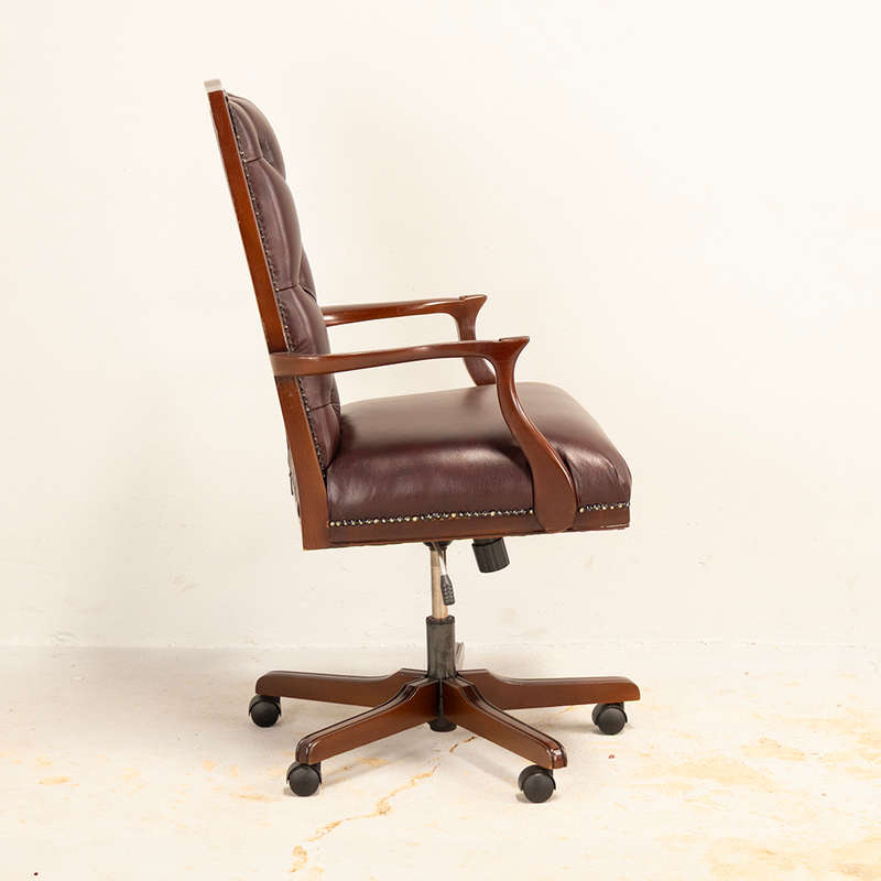 Leather Swivel Office Chair