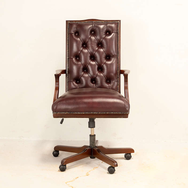 Leather Swivel Office Chair