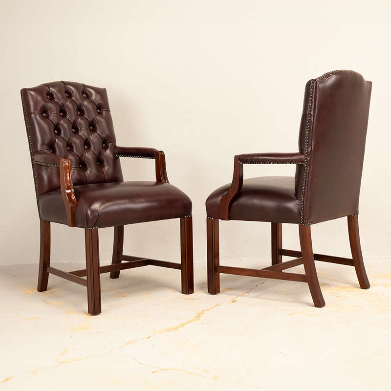 Pair of Leather Office Chairs