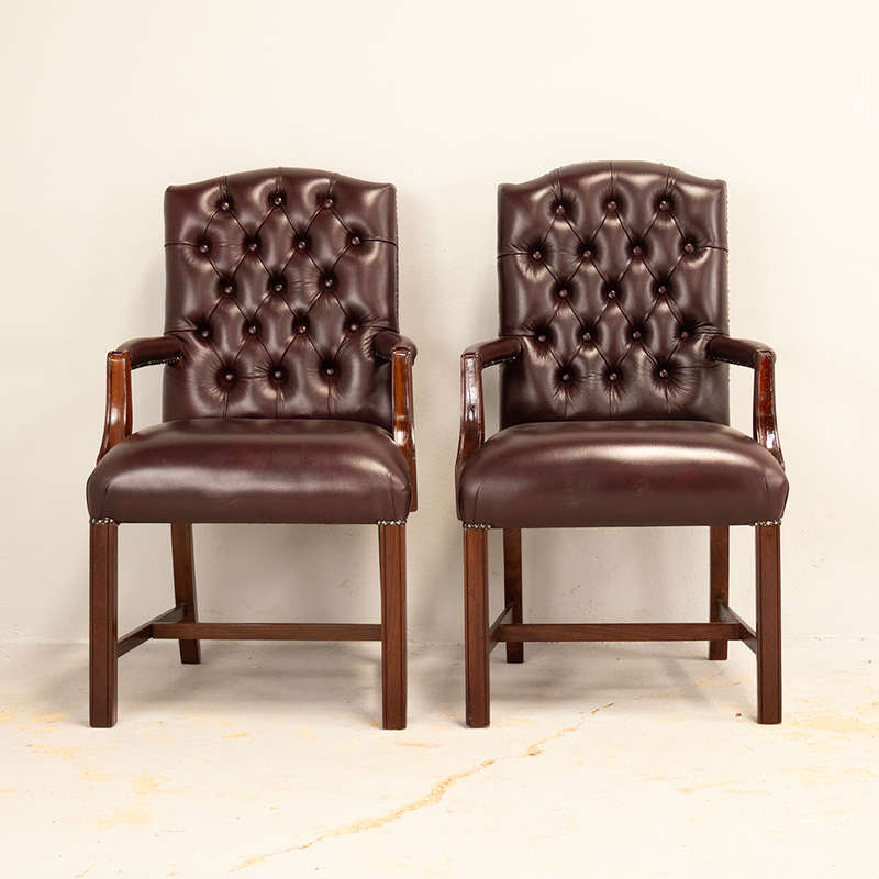 Pair of Leather Office Chairs