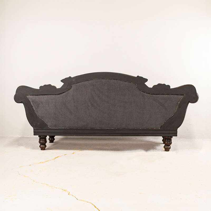 Large Carved Victorian Sofa