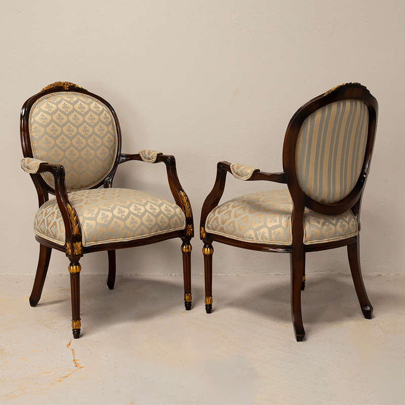 French Empire Style Armchairs
