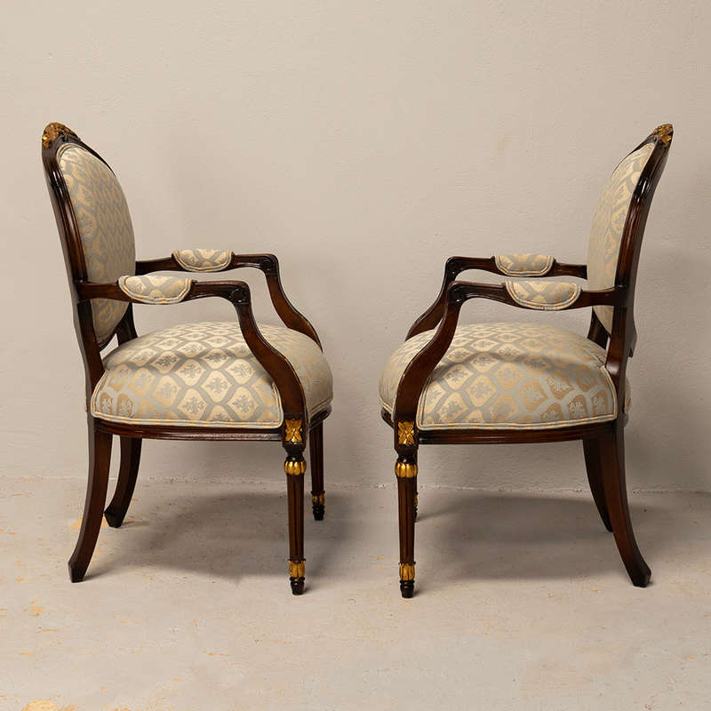 French Empire Style Armchairs