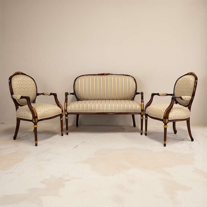 French Empire Style Armchairs