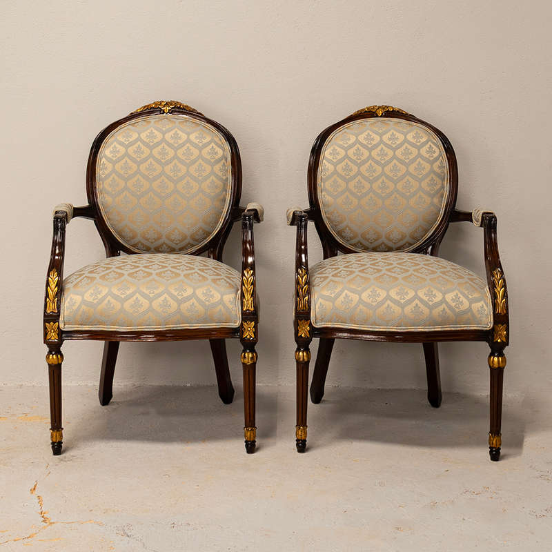 French Empire Style Armchairs
