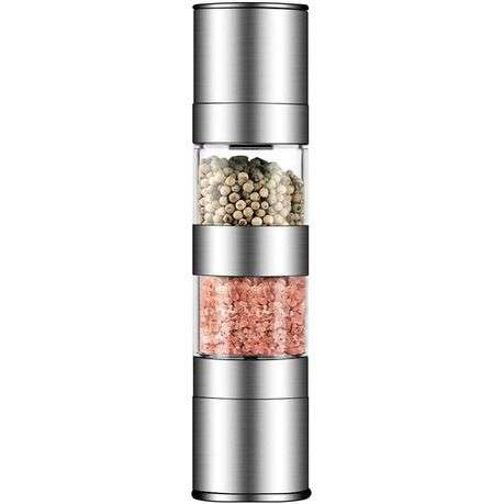 2 in 1 Stainless Steel Salt and Pepper Grinder