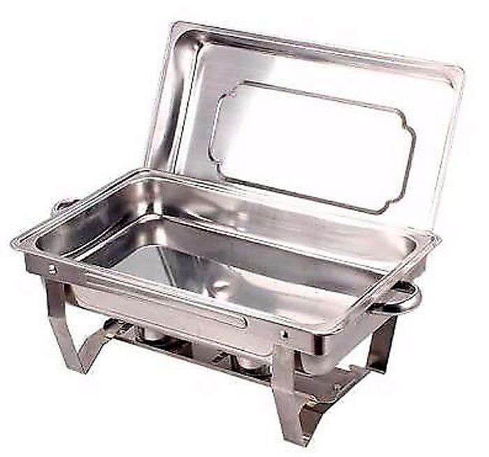 High Quality Stainless Steel Food Warming Single Pan Chafing Dish - 10 Ltr