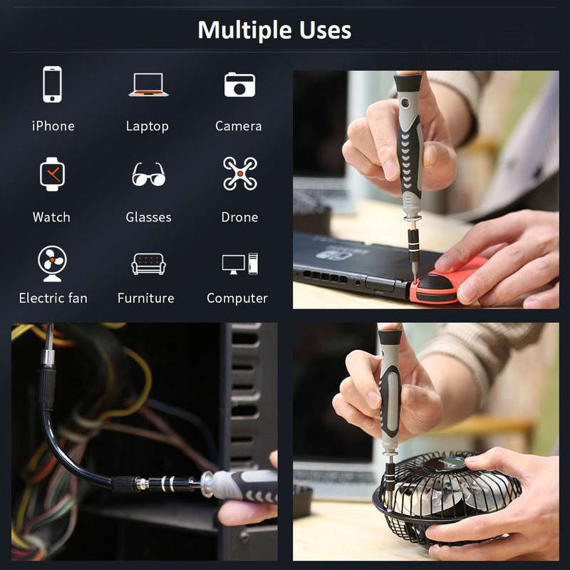 115-in-1 Ultimate Magnetic Precision Screwdriver Bits & Mini Tool Kit Set