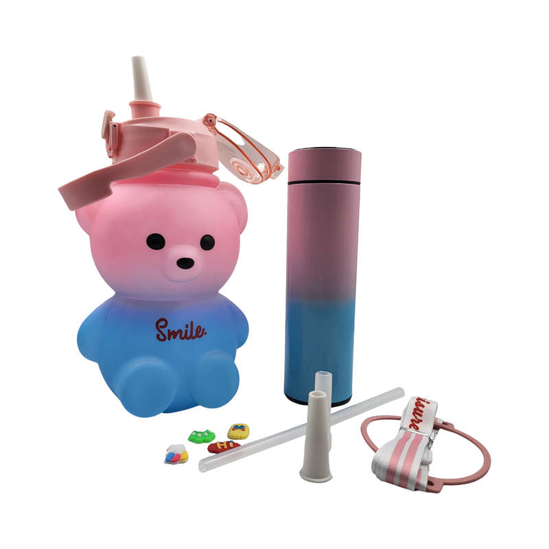 Bear Bottle &amp; Flask Combo (Blue)