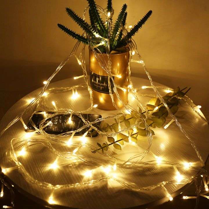 LED String Lights Battery Powered 10M Christmas Deco Fairy Lights - White