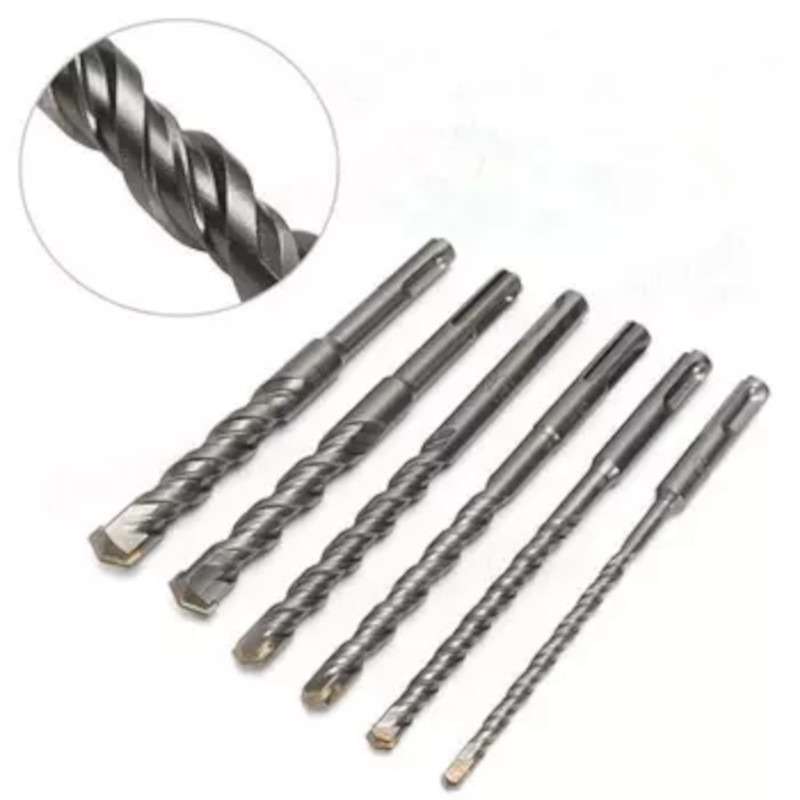 13pcs Masonry Concrete SDS impact drill bits and Chisel In plastic box